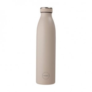 Aya&Ida,  Drinking Bottle, Gourde avec couvercle, 750 ml, Cream Beige