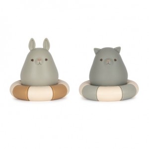 Konges Sløjd, Jouets de bain, Silicone, Almond Mix