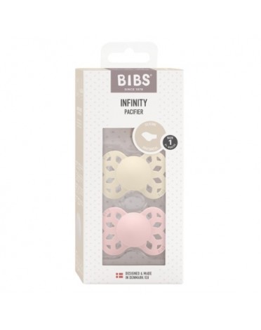 BIBS Infinity lot de 2, Size 1 (0-6 m), Physiologique - Silicone