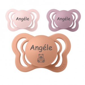 Bibs Couture,  Taille 1 (0-6 m), Physiologique - Latex, Tetine personnalisée