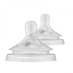 Philips Avent, Natural Response lot de 2 tétines de biberon, ge 1m+