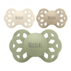 BIBS Infinity, Size 1 (0-6 m), Anatomique - Silicone,  Tétine personnalisée