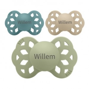 BIBS Infinity, Size 1 (0-6 m), Physiologique - Silicone,  Tétine personnalisée
