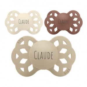 BIBS Infinity, Size 2 (6+ m), Anatomique - Silicone,  Tétine personnalisée