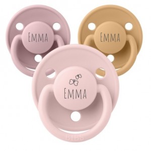 BIBS De Lux, Taille 1 (0-6 mois),  Ronde - Latex, Tetine personnalisée