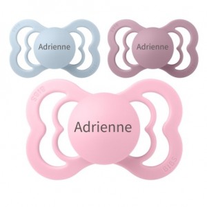 BIBS Supreme, Taille 2 (6+ mois), Anatomique - Latex, Tetine personnalisée