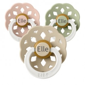 BIBS Boheme Night, Taille 2 (6+ mois), Ronde - Latex, Tetine personnalisée