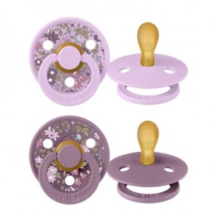 BIBS X LIBERTY, Pack de 2 Colour, Taille 1 (0-6 mois), Anatomique - Latex