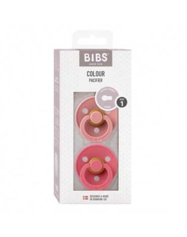 BIBS Colour - Lot de 2,  Taille 1 (0-6 mois),  Arrondi - Latex