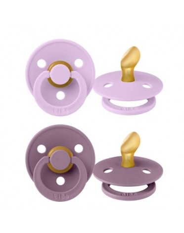 BIBS Colour Lot de 2,  Taille 1 (0-6 mois), Physiologique - Latex