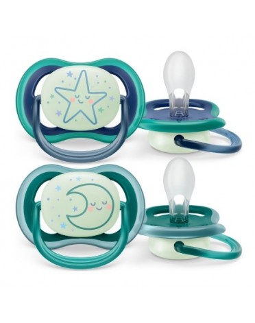Philips Avent Ultra Air Night, Taille 2 (6-18 mois), Anatomique - Silicone