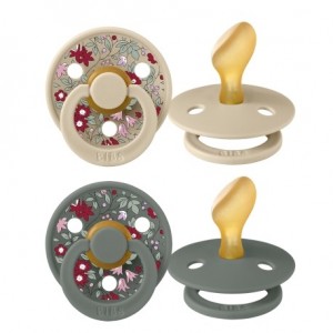 BIBS X LIBERTY, Pack de 2 Colour, Taille 2 (6+ mois), Physiologique - Latex
