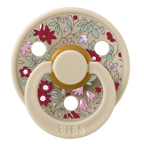 BIBS X LIBERTY, Pack de 2 Colour, Taille 1 (0-6 mois), Rond - Latex