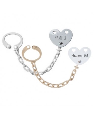 Attache-tétine personnalisée, 2-pack, Plusieurs couleurs disponibles