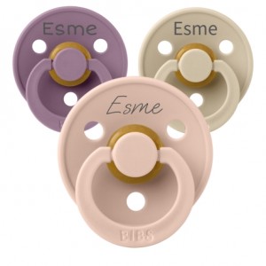 BIBS Colour, Taille 2 (6+ mois), Physiologique - Latex, Tétine personnalisée