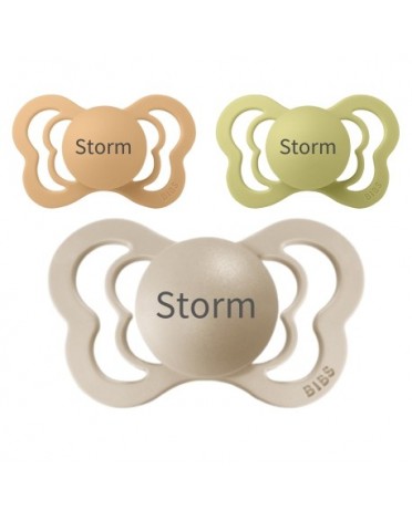Bibs Couture,  Taille 2 (6+ mois), Physiologique  - Silicone, Tetine personnalisée