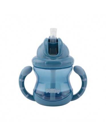 Nüby, Gobelet Flip-it avec double anse, 12+ mois, Blue