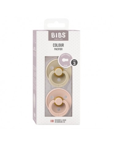 BIBS Colour - Lot de 2,  Taille 3 (18+ mois), Arrondi - Latex,