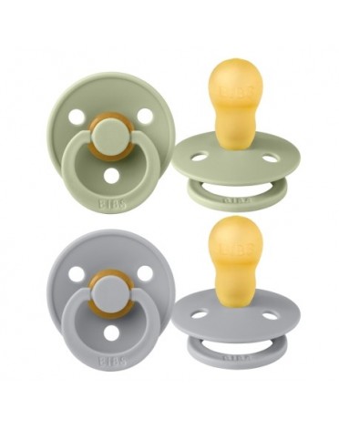 BIBS Colour - Lot de 2,  Taille 3 (18+ mois), Arrondi - Latex,