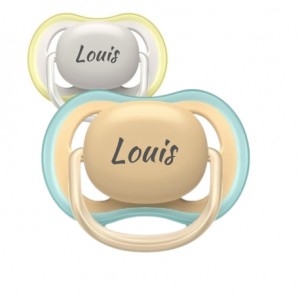 PHILIPS AVENT Ultra Air, Taille 1 (0-6 mois), Anatomique - Silicone, Tetine personnalisée