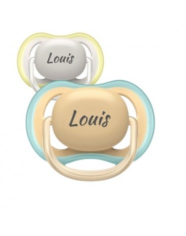 PHILIPS AVENT Ultra Air, Taille 1 (0-6 mois), Anatomique - Silicone, Tetine personnalisée