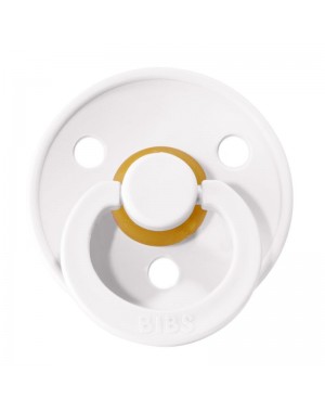 BIBS Colour, Maat 1 (0-6 maanden), Rond - Latex, Speen met naam