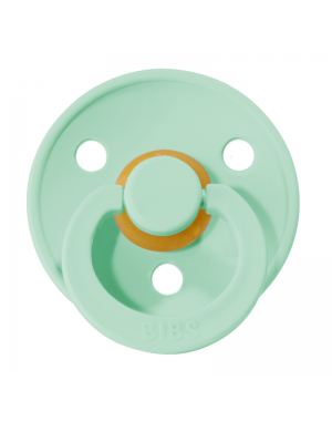 BIBS Colour, Maat 1 (0-6 maanden), Rond - Latex, Speen met naam