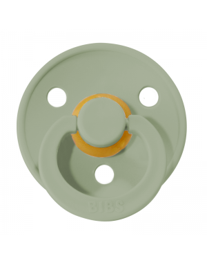 BIBS Colour, Maat 1 (0-6 maanden), Rond - Latex, Speen met naam