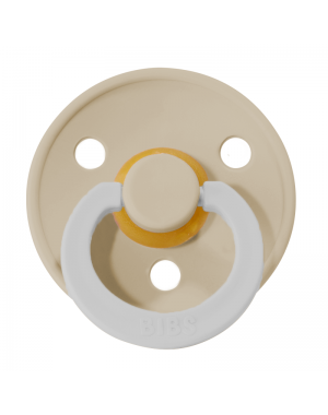 BIBS Colour, Maat 1 (0-6 maanden), Rond - Latex, Speen met naam