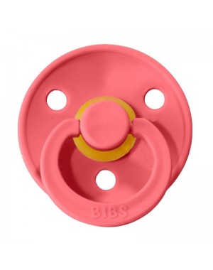 BIBS Colour, Maat 1 (0-6 maanden), Rond - Latex, Speen met naam