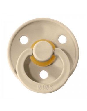 BIBS Colour, Maat 1 (0-6 maanden), Rond - Latex, Speen met naam