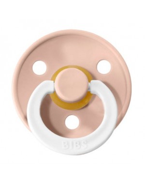 BIBS Colour, Maat 1 (0-6 maanden), Rond - Latex, Speen met naam