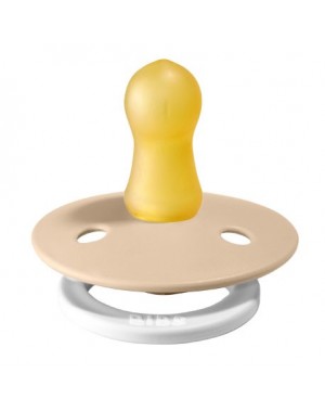BIBS Colour, Maat 1 (0-6 maanden), Rond - Latex, Speen met naam