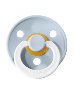 BIBS Colour, Maat 1 (0-6 maanden), Rond - Latex, Speen met naam