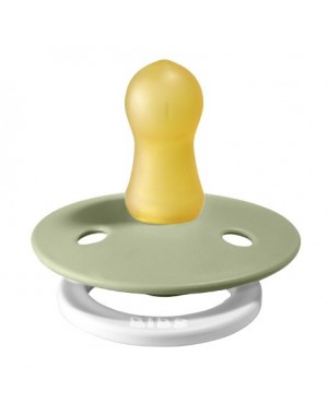 BIBS Colour, Maat 1 (0-6 maanden), Rond - Latex, Speen met naam