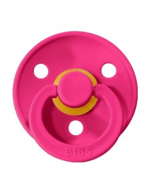 BIBS Colour, Maat 1 (0-6 maanden), Rond - Latex, Speen met naam
