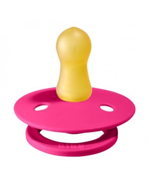 BIBS Colour, Maat 1 (0-6 maanden), Rond - Latex, Speen met naam