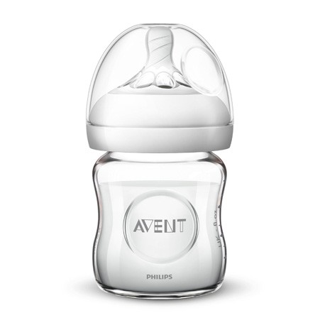 Philips Avent, Natural glazen babyfles, Transparant, Leeftijd 0m +