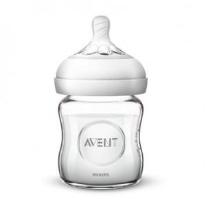 Philips Avent, Natural glazen babyfles, Transparant, Leeftijd 0m +