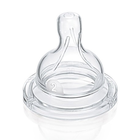 Philips Avent,  Anti-koliek spenen 2 stuks, Transparant, Leeftijd 1m+