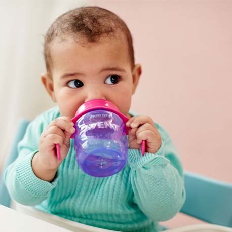 Philips Avent, Drinkbeker,  Paars/roze, Leeftijd 6m+