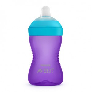 Philips Avent, Drinkbeker met bijtbestendige tuit,  Paars/blauw, Leeftijd 9m+