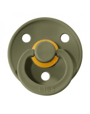 BIBS Colour, Maat 1 (0-6 maanden), Rond - Latex, Speen met naam