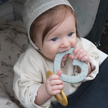 Bibs Baby Bitie, Bijtring, Hart, Sage