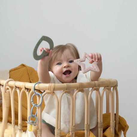 Bibs Baby Bitie,  Bijtring, Ster, Ivory