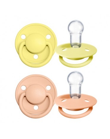 BIBS De Lux - 2 stuks,  One size (0-36 m.), Rond - Silicone