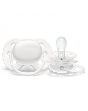 PHILIPS AVENT Ultra Soft, Maat 1 (0-6 maanden), Symmetrisch - Silicone, Speen met naam
