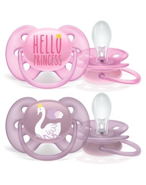 PHILIPS AVENT Ultra Soft, Fopspeen 6-18 maanden, Symmetrisch - siliconen