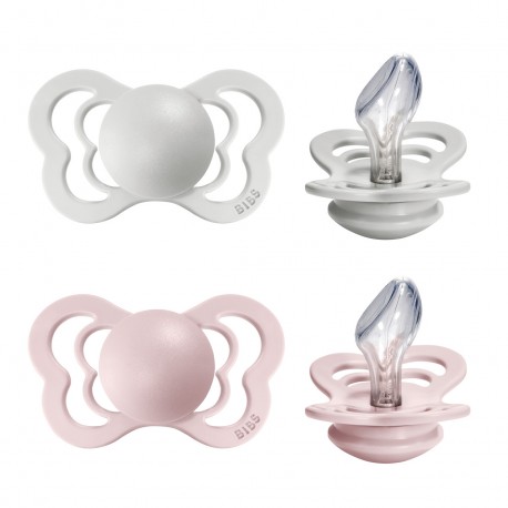 BIBS Couture - 2 stuks,  Maat 2 (6+ m), Orthodontisch - Silicone,