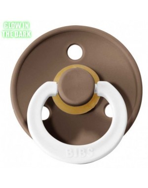 BIBS Colour, Maat 1 (0-6 maanden), Rond - Latex, Speen met naam
